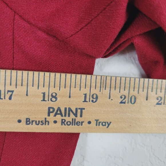 Vtg Pendleton Red Suit Blazer Sz 12 Fall Winter Wool Single Breasted Wool Mark - Picture 8 of 8